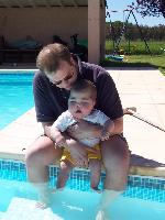 Max and me cooling our feet