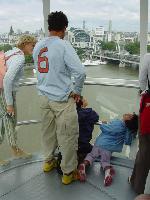 The Haziza family on the London Eye