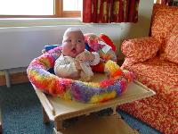 Max in chair