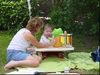 Sheila and Max in the garden II