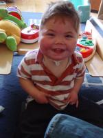 A cheeky giggle from Max