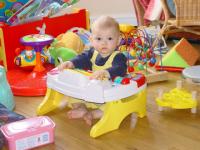 Luca playing with Max\'s vtech