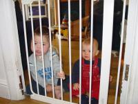 The boys in a cage