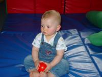 Luca in the soft play room