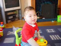 Massimo on his brum brum