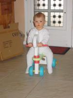 Luca on his trike