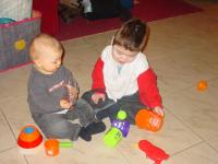 Max and Luca playing