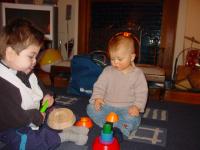 Max and Luca playing together
