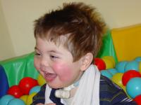 Max enjoying the ball pit again