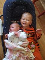 Look at me, I\'m the big brother!