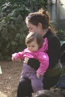 Maz & Maddy admiring butterflies