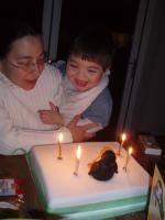 Max and his birthday cake